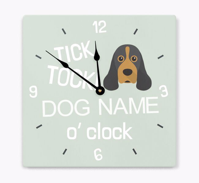 Tick Tock 'O' Clock: Personalised {breedFullName} Wall Clock